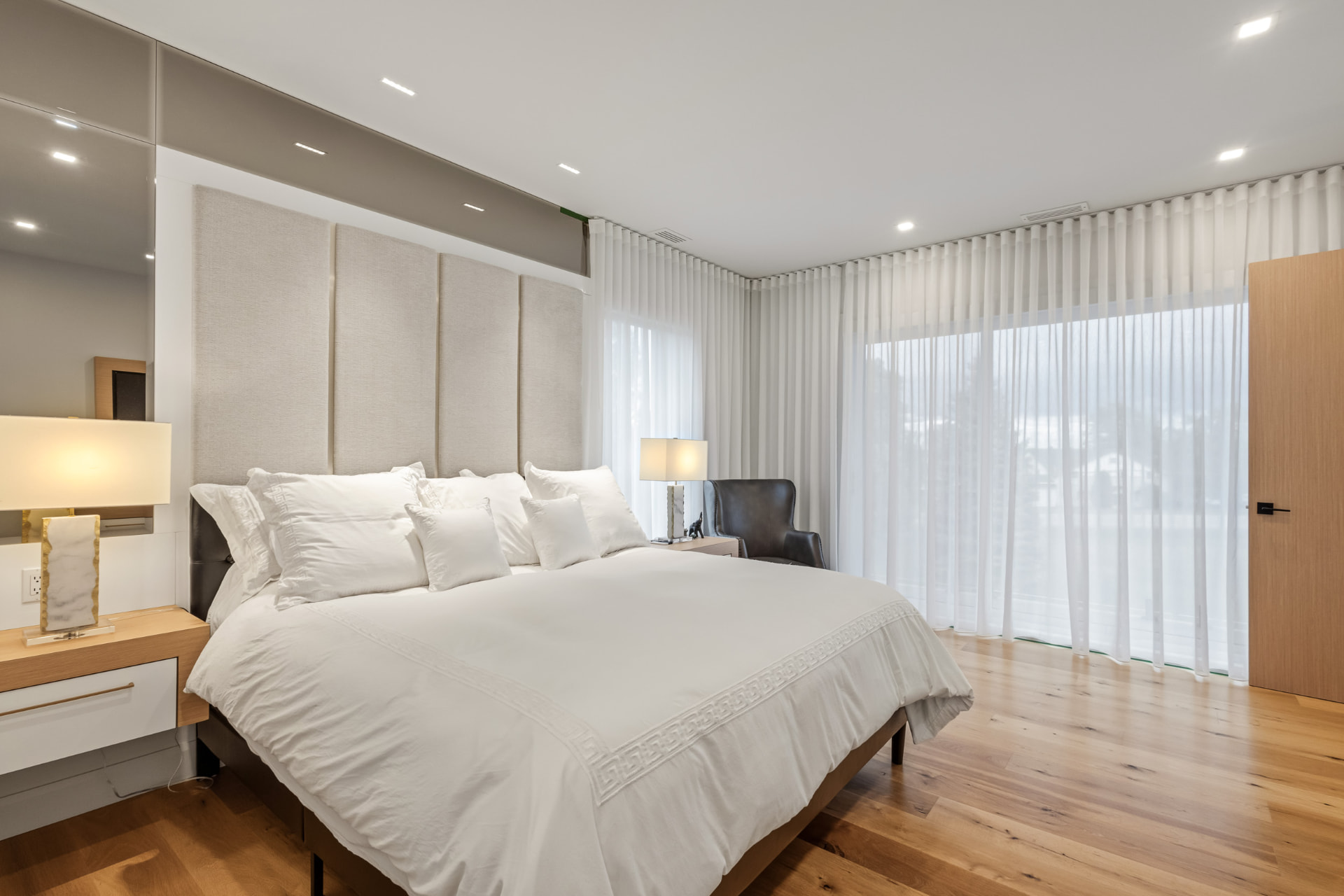 Chambre principale de la Villa Océane